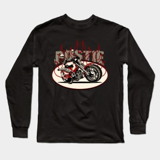 Cartoon motorcycle Long Sleeve T-Shirt